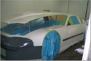 Just before the car was painted.